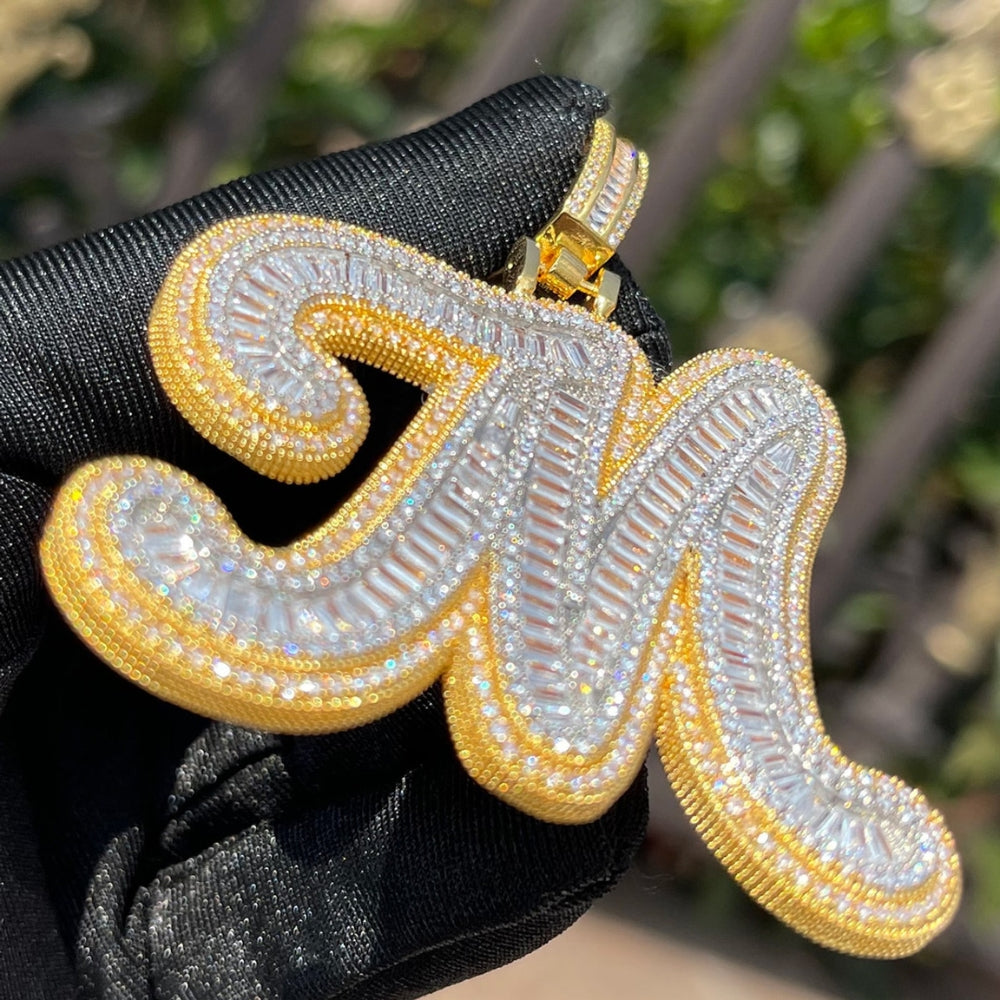 Customize Name Letter Pendant For Men's / Women's