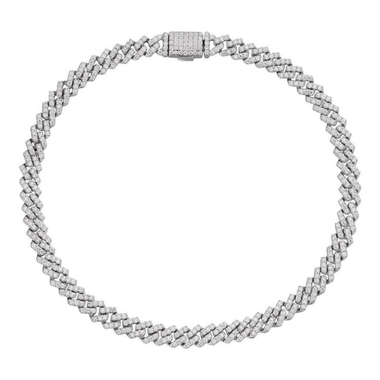 Micro Prong Miami Cuban Link Moissanite Bracelet