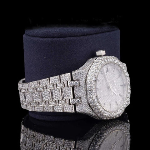 Fully Ice Out Moissanite Diamond Luxury Watch For Men's