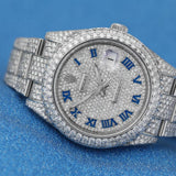 Full Iced Out Datejust Moissanite Watch