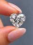 F- VS1 Clarity Heart Cut Lab Grown Diamond, Heart Shaped Diamond
