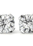 Sterling Silver Round Moissanite Stud Earrings