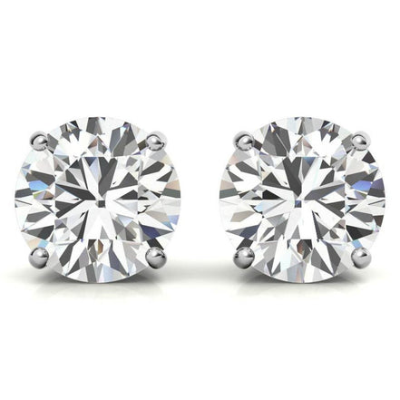 Everyday Glam Moissanite Round Stud Earrings