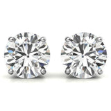 Everyday Glam Moissanite Round Stud Earrings