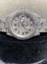 Stainless Steel Datejust Automatic Full White Moissanite Watch
