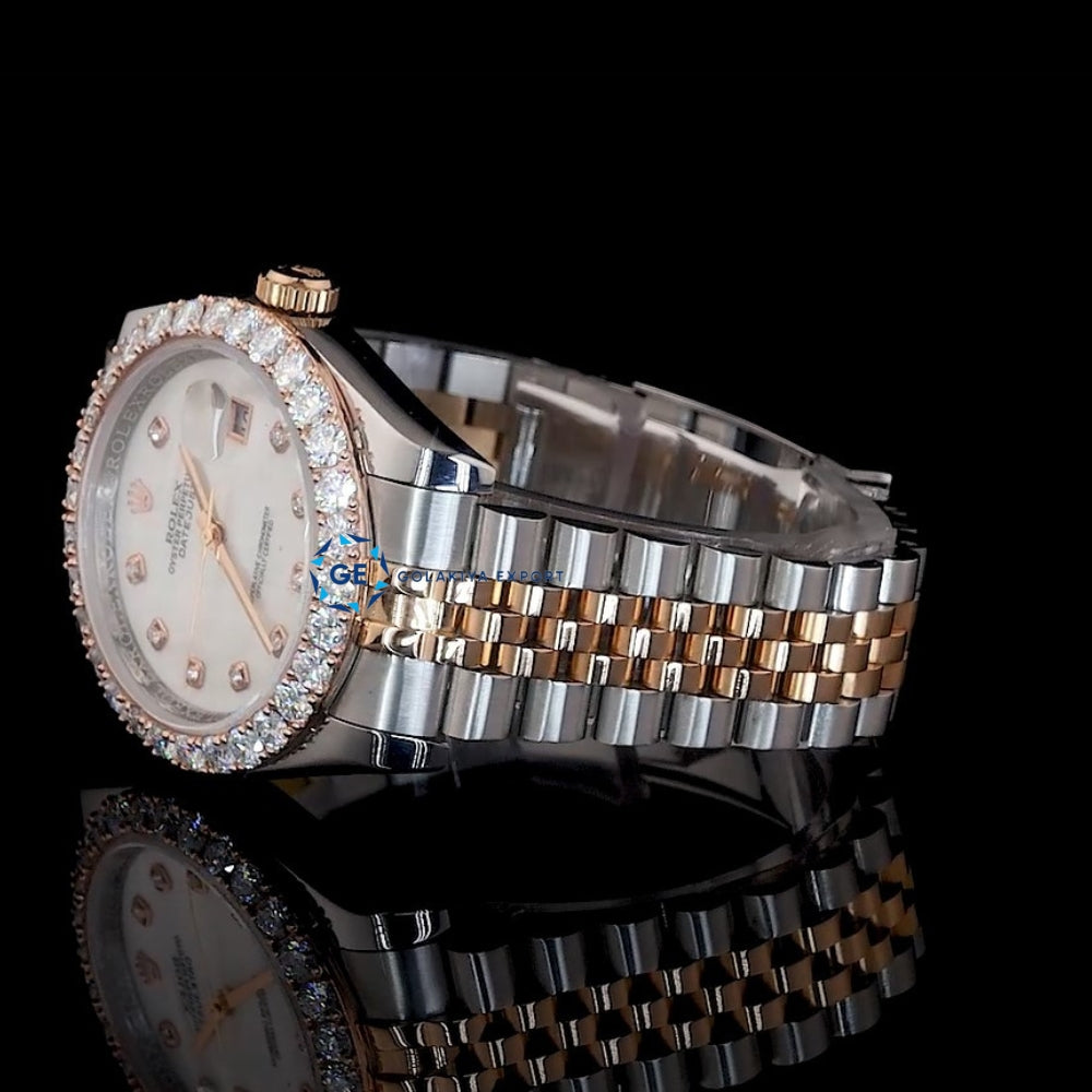 Custom Date Just Moissanite Diamond Daily Wear Watch