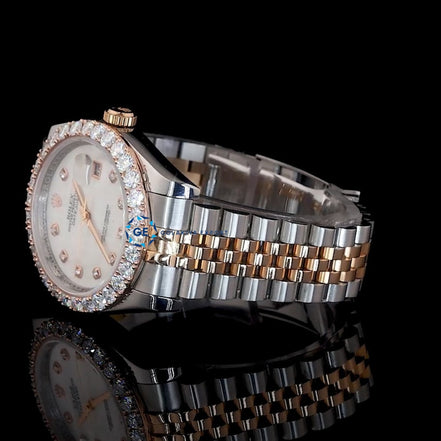 Custom Date Just Moissanite Diamond Daily Wear Watch
