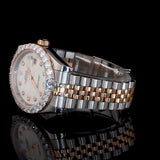 Custom Iced Out Date Just Moissanite Diamond Watch