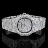 Bust Down Moissanite Full White Luxury Watch Gift For Him
