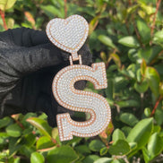 Moissanite Handmade Customize Letter Pendant