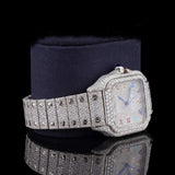 Full Iced Out Moissanite Roman Dial Watch For Men's