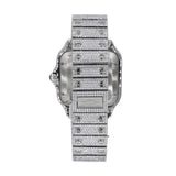 Rose & White Roman Numeric Bust Down Moissanite Watch