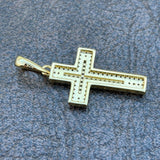 Moissanite Miami Iced Hip Hip Cross Pendant