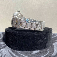 Date Just Baguette Stick In Dial Moissanite Classic Watch