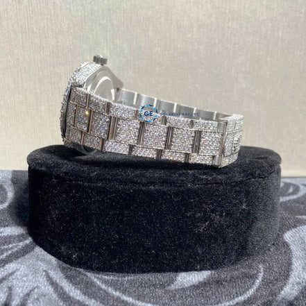 Date Just Baguette Stick In Dial Moissanite Classic Watch