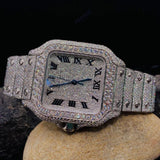 Full Iced Out Automatic D Color Moissanite Watch For Men's