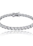 Trilliant Cut Moissanite Diamond Tennis Bracelet