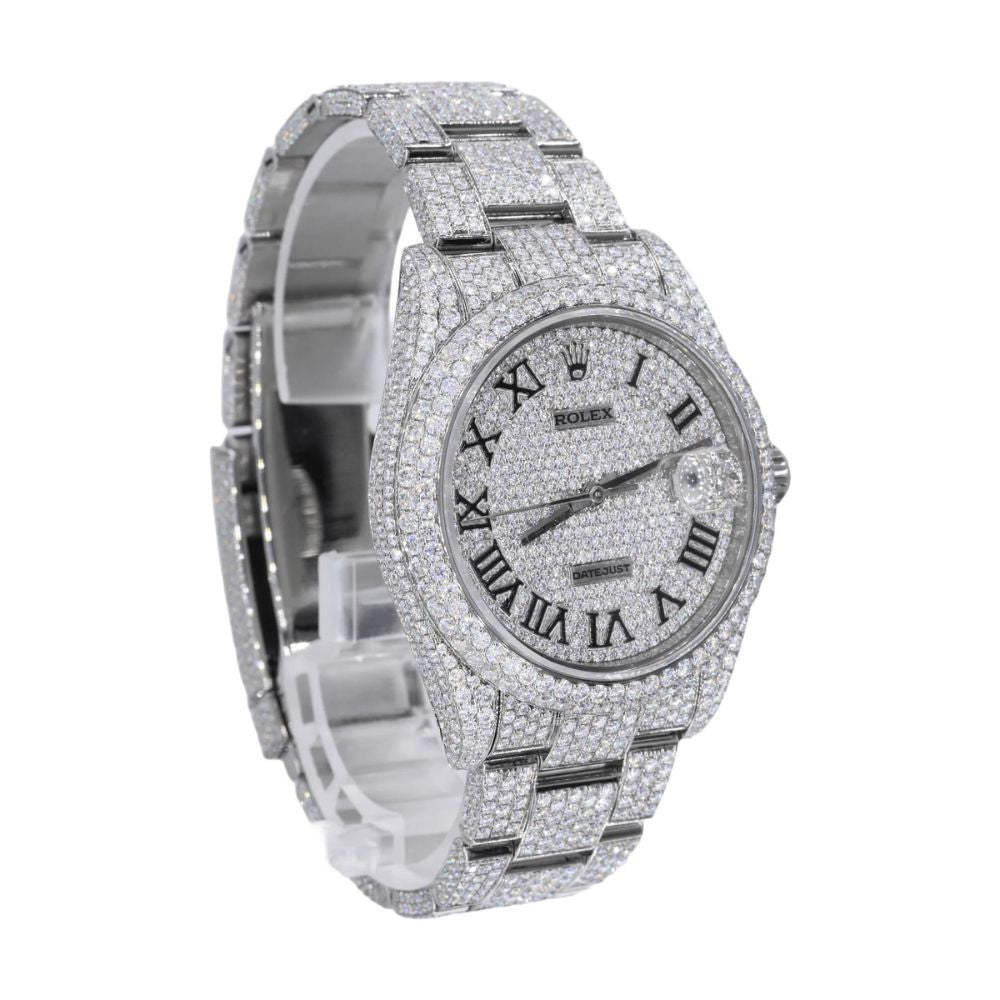 Iced Out Automatic Moissanite 41mm Automatic Watch For Men's