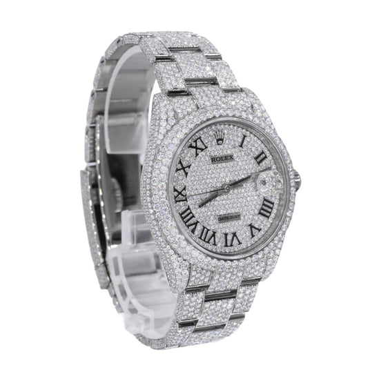 Iced Out Automatic Moissanite 41mm Automatic Watch For Men's