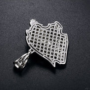 Hip Hop Customize Moissanite Ice Roaring Tiger Pendant