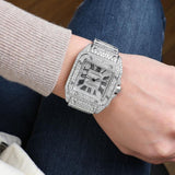 Fully Iced Out Bust Down Moissanite Unisex Watch