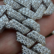 Miami Cuban Link Moissanite Cross Pendant