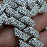 Miami Cuban Link Moissanite Cross Pendant