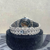 Lab Created Moissanite Iced Out Hip Hop Watch For Men's