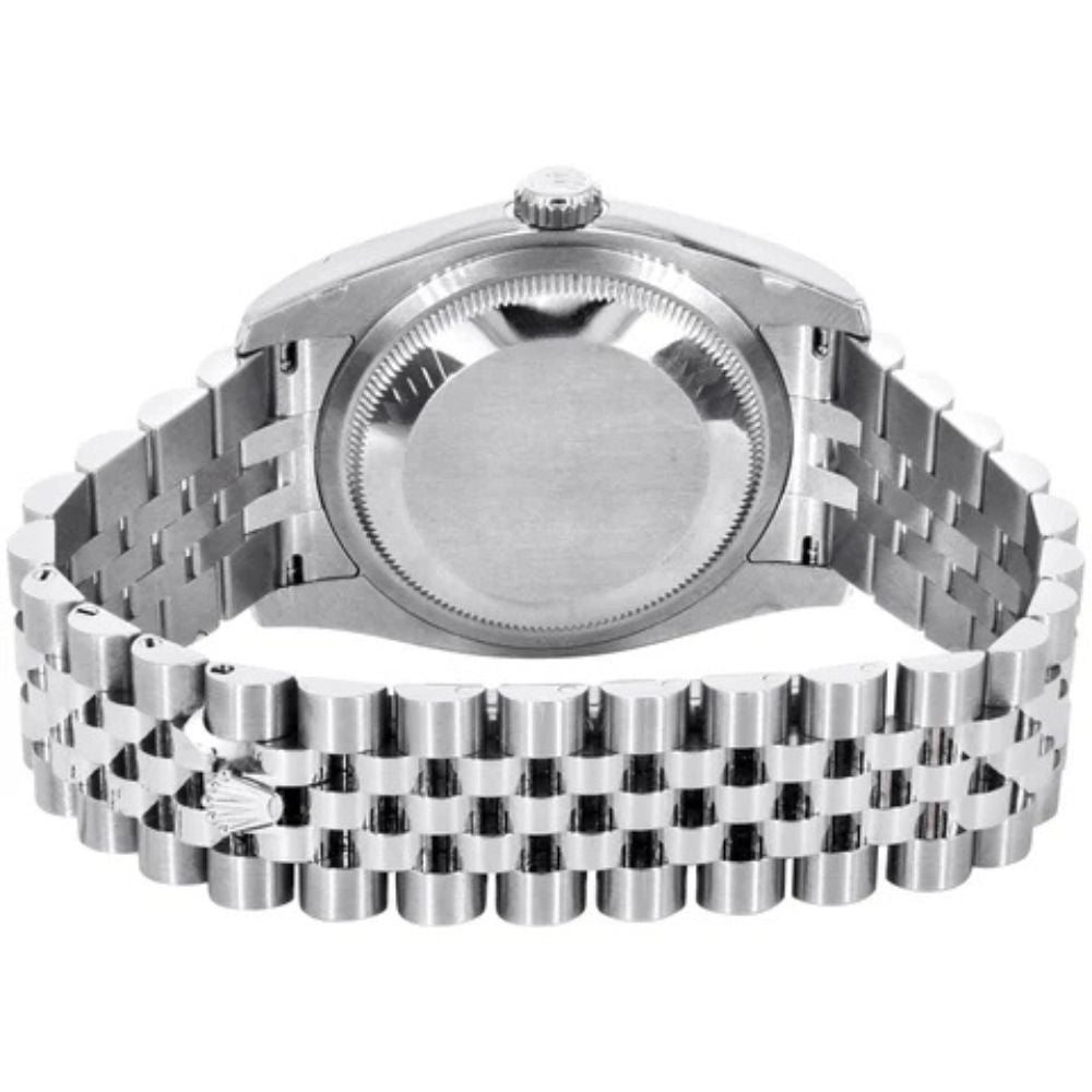 Datejust Custom Moissanite Bezel Roman Numerals Dial
