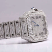 Colorless Moissanite Iced Out Watch For Him