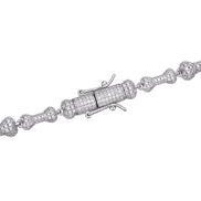Iced Out Custom Bone Link Chain Bracelet