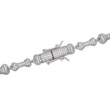 Iced Out Custom Bone Link Chain Bracelet