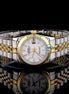 Date Just Golden & Silver Tone White Dial Unisex Watch