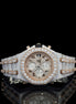 Dual Tone Automatic Moissanite Watch