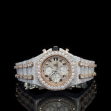 Dual Tone Automatic Moissanite Watch