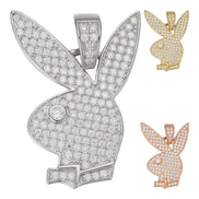 Iced Out Bunny Moissanite Diamond Pendant
