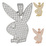 Iced Out Bunny Moissanite Diamond Pendant