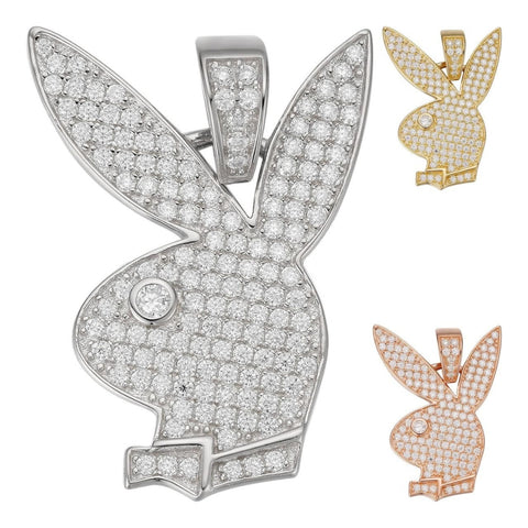 Iced Out Bunny Moissanite Diamond Pendant