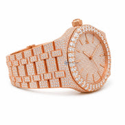 Round Cut Moissanite Hip Hop Men's Watch