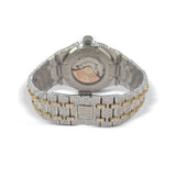 Bust Down Moissanite Dual Tone Classic Watch For Men's