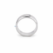 Princess Cut Moissanite Bezel Solitaire Men's Ring