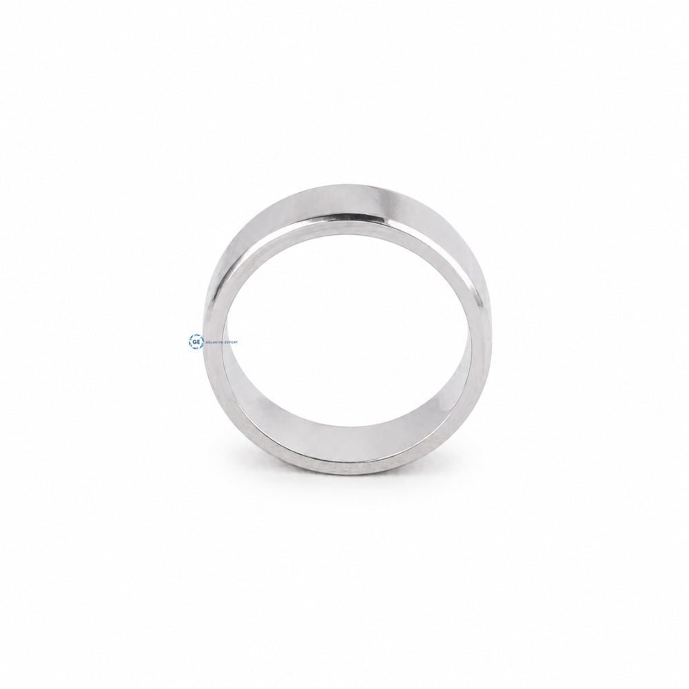 Princess Cut Moissanite Bezel Solitaire Men's Ring