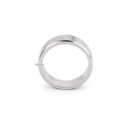 Princess Cut Moissanite Bezel Solitaire Men's Ring
