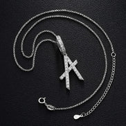 Customize Name Letter Moissanite Diamond Pendant