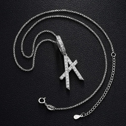 Customize Name Letter Moissanite Diamond Pendant