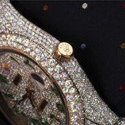 Automatic Stainless Steel Moissanite Handcrafted Watch