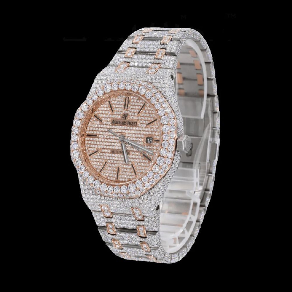 Bust Down Automatic Moissanite Luxury Hip Hop Watch