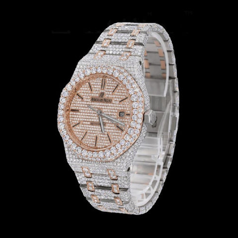 Bust Down Automatic Moissanite Luxury Hip Hop Watch