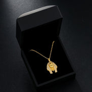 Customize Pharaoh Head Moissanite 925 Silver Pendant