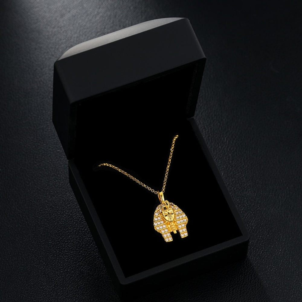 Customize Pharaoh Head Moissanite 925 Silver Pendant